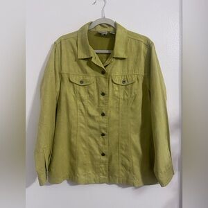 Chico's Light Green Utility Jacket
